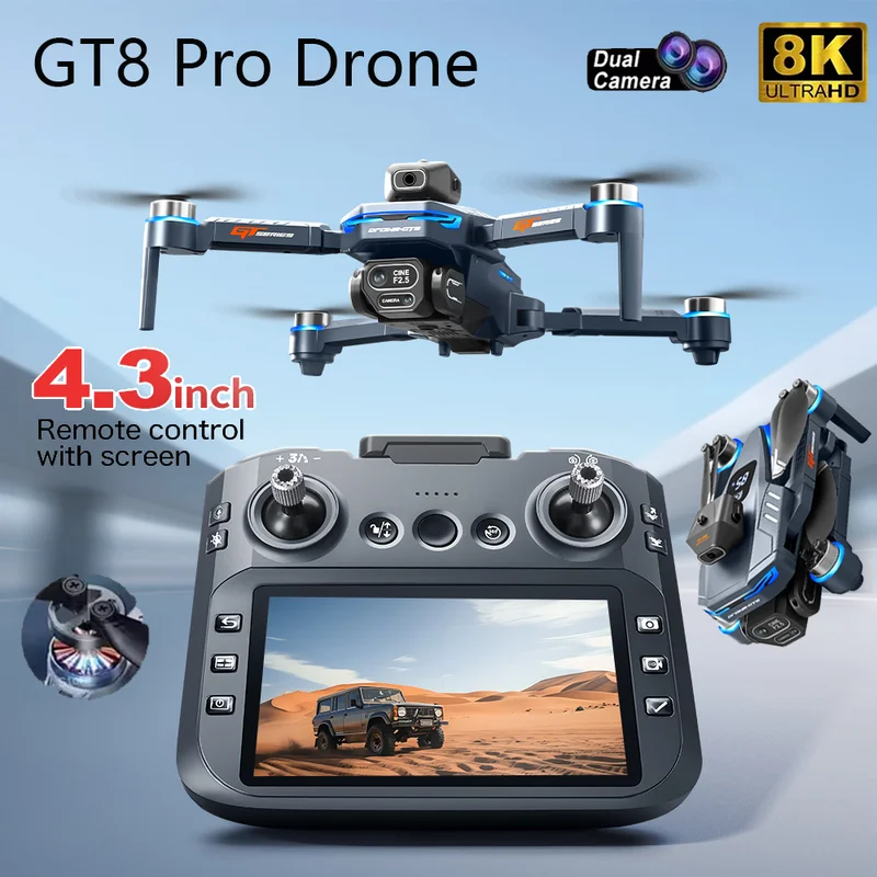 Drone Surveying - 2026 New GT8 Drone GPS 8K
