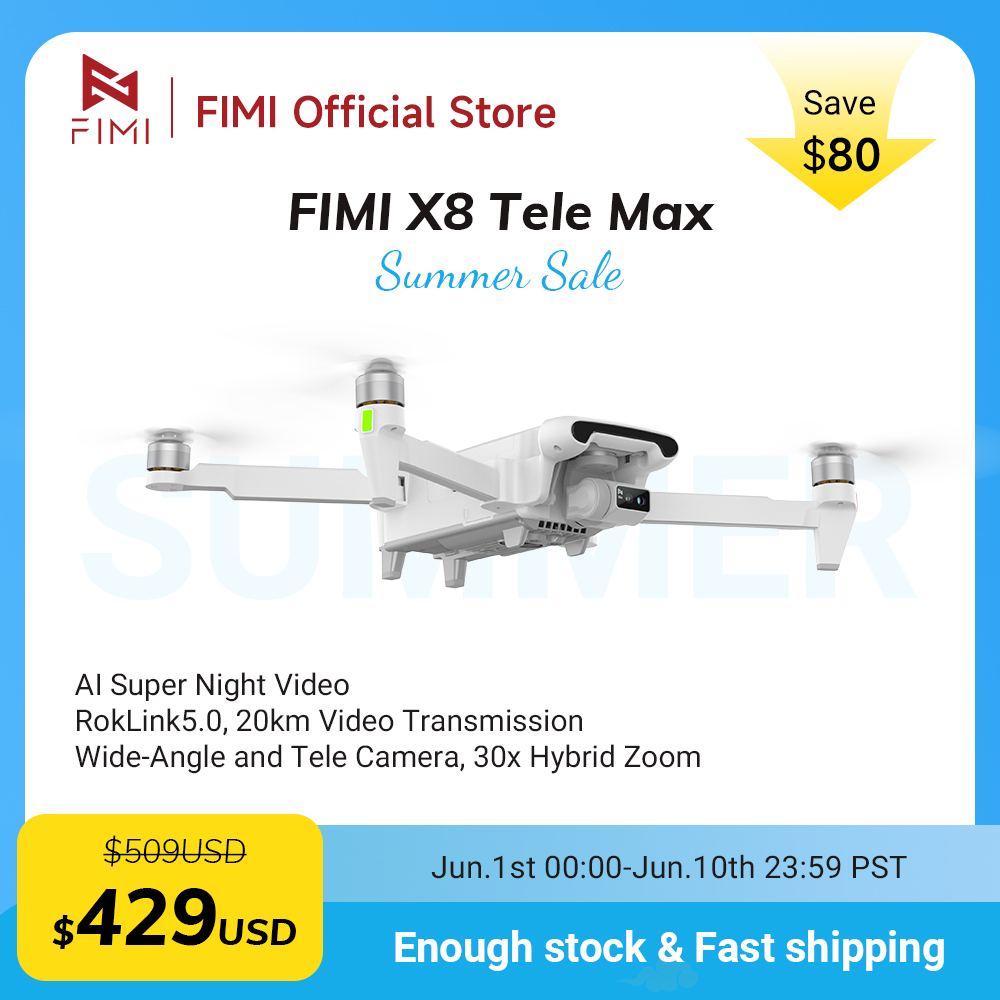 FIMI X8 Tele Max new drone Wid - огляд і ціна Drone Thermal Imaging