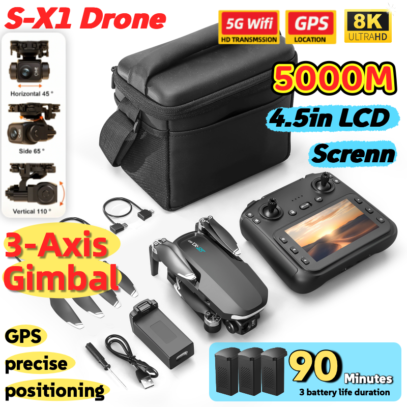 S-X1 MAX GPS Drone with 3-Axis - огляд і ціна Drone Surveying