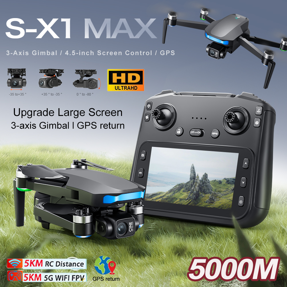 New S-X1 MAX Drone GPS 8K Prof - огляд і ціна Drone Surveying