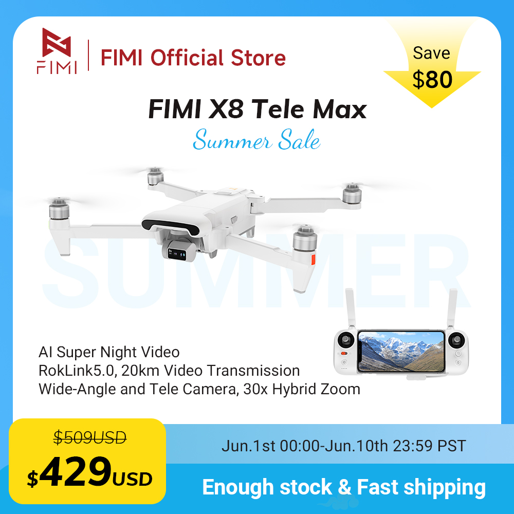 FIMI X8 Tele Max drone 1/2-inc - огляд і ціна Drone Thermal Imaging
